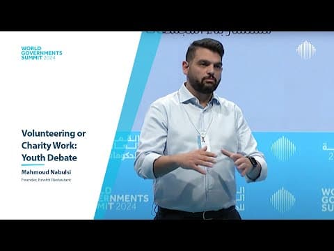 Volunteering or Charity Work: Youth Debate