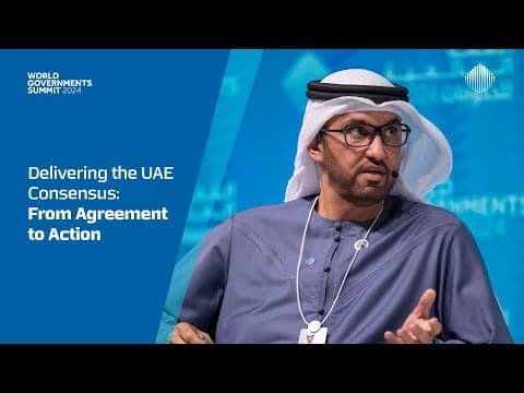 Delivering the UAE Consensus: From Agreement to Action