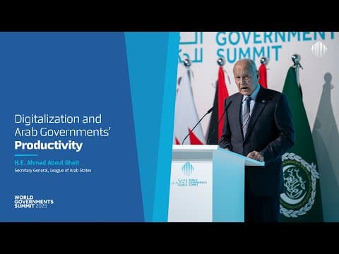 Digitalization and Arab Governments' Productivity
